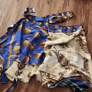 Double sided wrap skirt